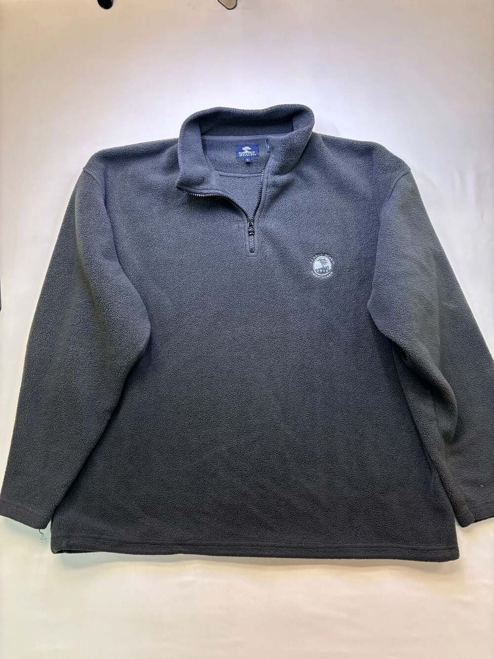 Pebble Beach 1919 Golf Links 1/4 Zip Fleece Pullover Charcoal Gray Men's Size L